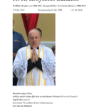 H. H. Krzysztof Banacki Wallfahrtskaplan von 2000-2024, Hausgeistlicher des Clarissenklosters 2000-2021 *19.06.1962 Priesterweihe 02.06.1990 +19.10.2026